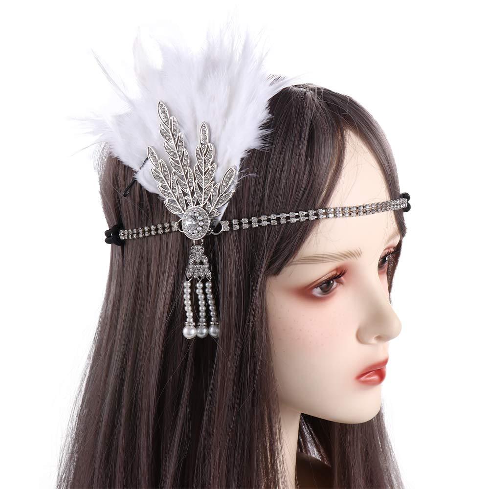 Headwear Sequin Hair Band Feather Headwear Korean Style Headband Masquerade Party Hair Accessories