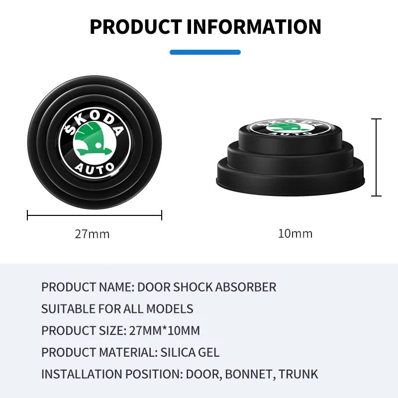 Car Door Anti-collision Shock Absorption Pad Sound Gasket For Skoda Octavia Fabia Superb Kamiq Kodiak Yeti Karoq Octavia RS XNB1