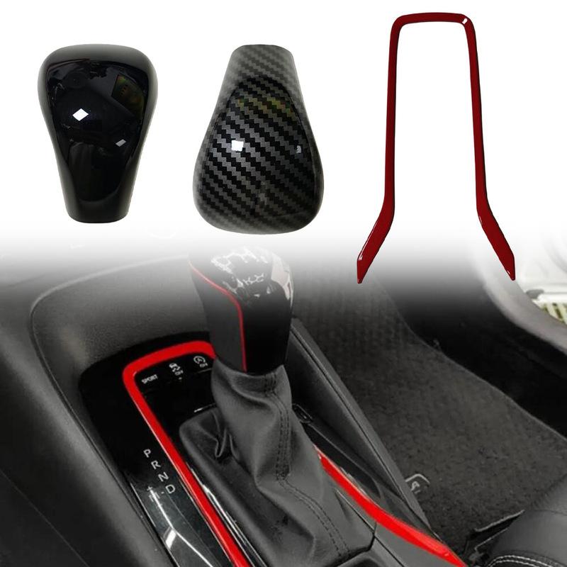 Shift Knob Head Handle Gear Panel Frame Strip Cover For Toyota For Corolla 21-25 Automatic Transmission Panel Trim Cover Sticker