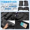 GIMUYA Floor Mats for Toyota Land Cruiser Prado 150 Series Waterproof 3D TPE Interior Custom Seat Passenger Seat 2nd Row (5-seater), Design, GDJ15#