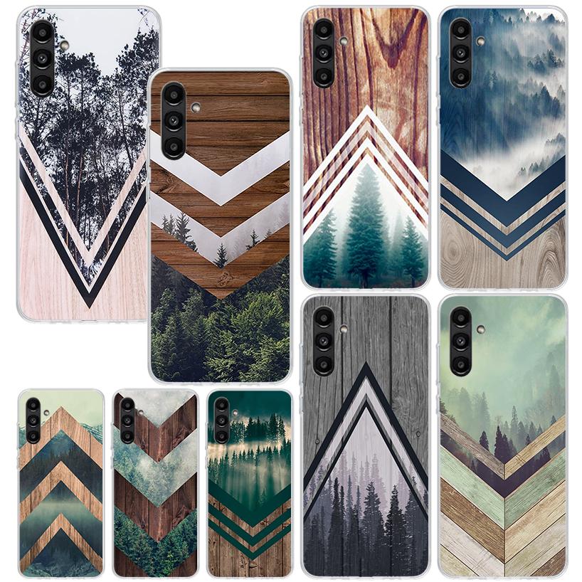 Forest Geometry Wood Nature Phone Case For Samsung Galaxy A17 A37 A57 A16 A26 A36 A56 A15 A25 A35 A55 A14 A24 A34 A54 A13 A23 A3