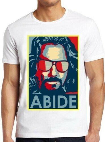 The Big Lebowski The Dude Abide Funny Movie Cool Gift Tee T Shirt Unisex T-Shirt S