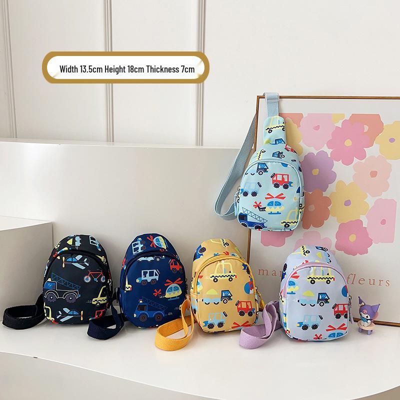 2026 Trendy Graffiti Car Chest Bag: Cute, Large-Capacity Snack & Backpack for Girls