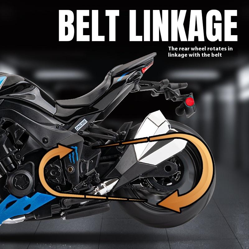 1/12 Z1000 Simulation Alloy Motorcycle Model Toy Street Car Ornaments Racing Collection Boys Birthday Gifts