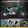 PowerZone Custom Graphics Backgrounds Decals Motorcycle Stickers Kit For HONDA CRF125F 2019 2020 2021 125cc Number Name 06