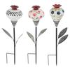 Plant-Themed Nectary-Bird Station with Pointed Ground Stake, Decorative Food or Water Point for Outdoor Lawn Placement