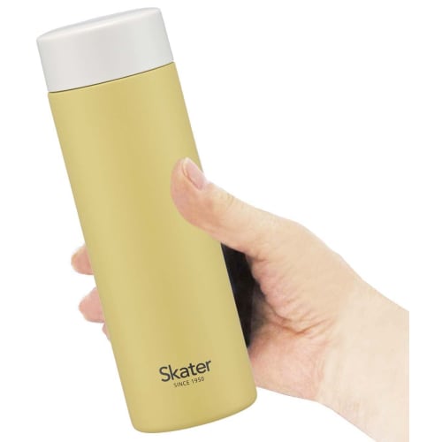 Skater Mug Bottle Dull Yellow 350ml Ultra Light Stainless Steel Water Bottle STYL4-A
