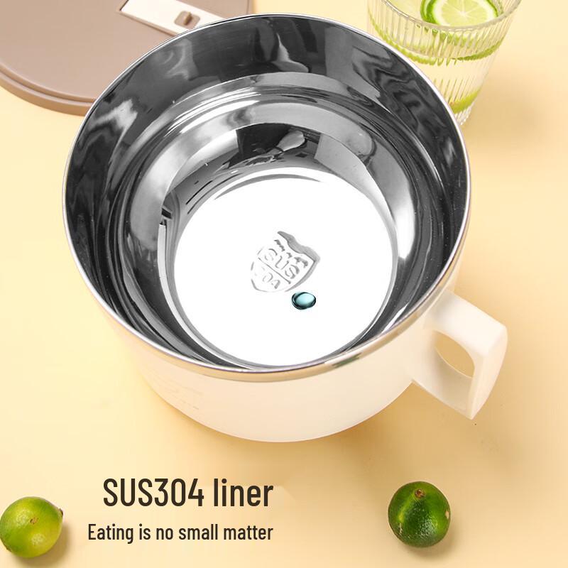 Mishangni 304 Stainless Steel Instant Noodle Bowl with Lid