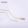 3 Types Brass Metal 0.8/1.3/1.4mm Chains 18K Gold Plated 45cm Necklace Chains For Jewelry Making For Necklace Making Findings