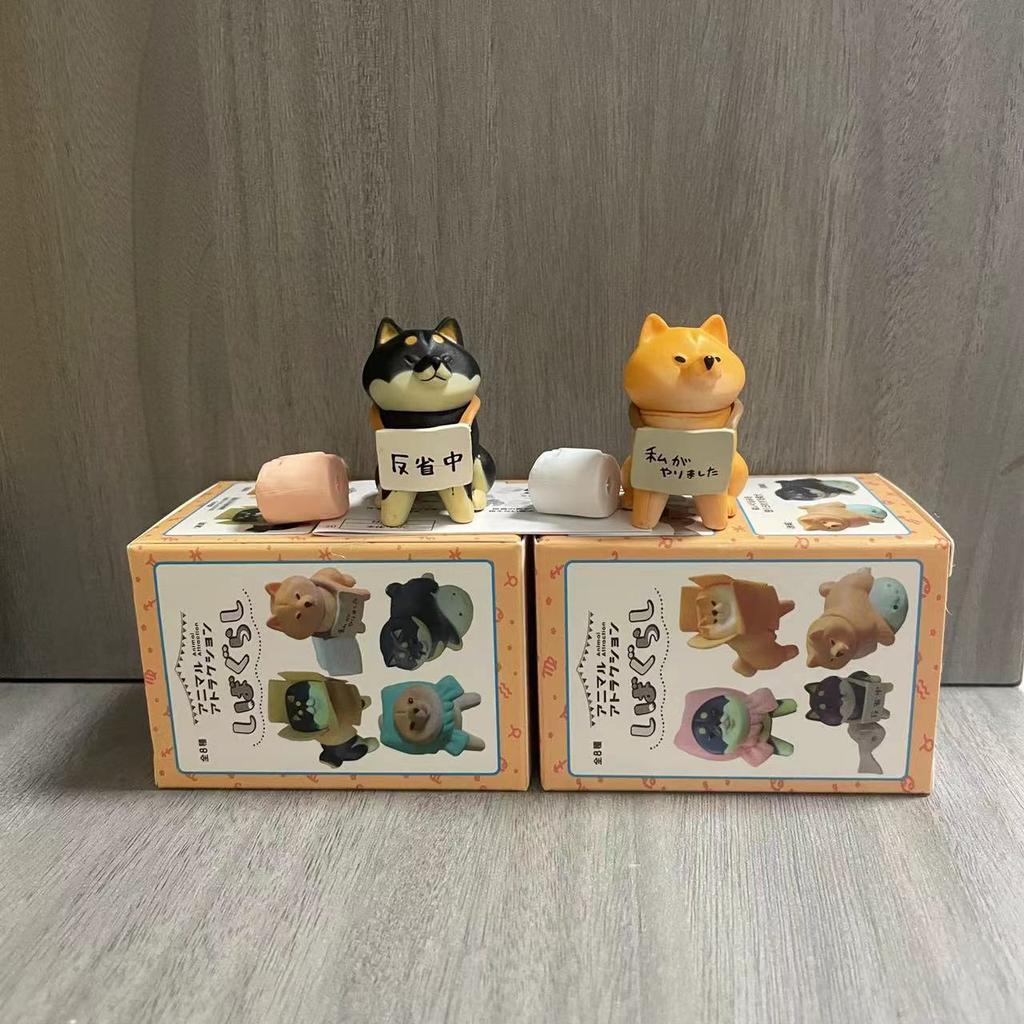 Shiba Inu Blind Box Kawaii Anime Dog Action Figure Toys Desktop Decoration Birthday Gift