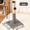 Compact Sisal Cat Scratching Post: Vertical, Detachable, Space-saving for Cats To Climb and Sharpen Claws On Scratch Boards.
