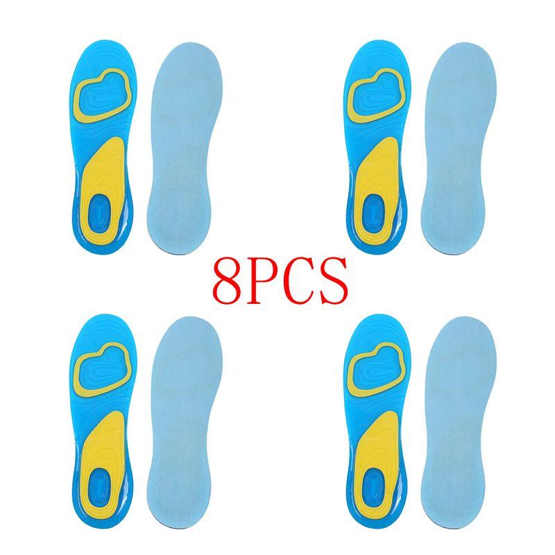 1/4/8/16PCS Silicone Orthopedic Foot Care for Feet Shoes Sole Sport Insoles Gel Insole Shock Absorption Pads Arch Pad Insole