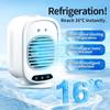 Portable Desktop Cold Spray Fan: Silent, High Wind, Rechargeable Fan for Dorm, Office, or Tabletop Use