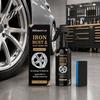 Industrial Dust Cleaner Car Wheel Rust Remover Spray for Rims, 120ml Metal Iron Particle Cars with Color Reaction,PH Neutral Non-Acid, Restores Shine,