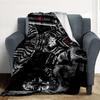 Dark Warrior Flannel Blanket Throw Blanket Soft Warm Sofa Bed Camping Car Home Decor Unique Christmas Gift C9302123