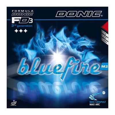 DONIC Table Tennis Blue Fire M2 AL064 Back-Soft Rubber, Red, 1.8mm,