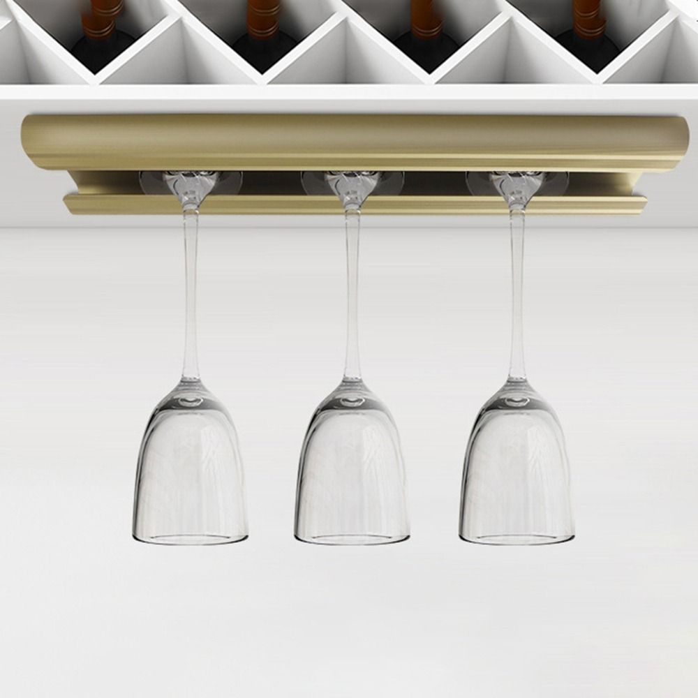 Aluminum Zinc Zinc Alloy Upside Down Wine Glass Holder Ventilation Inverted Goblets Rack Wine Cabinet