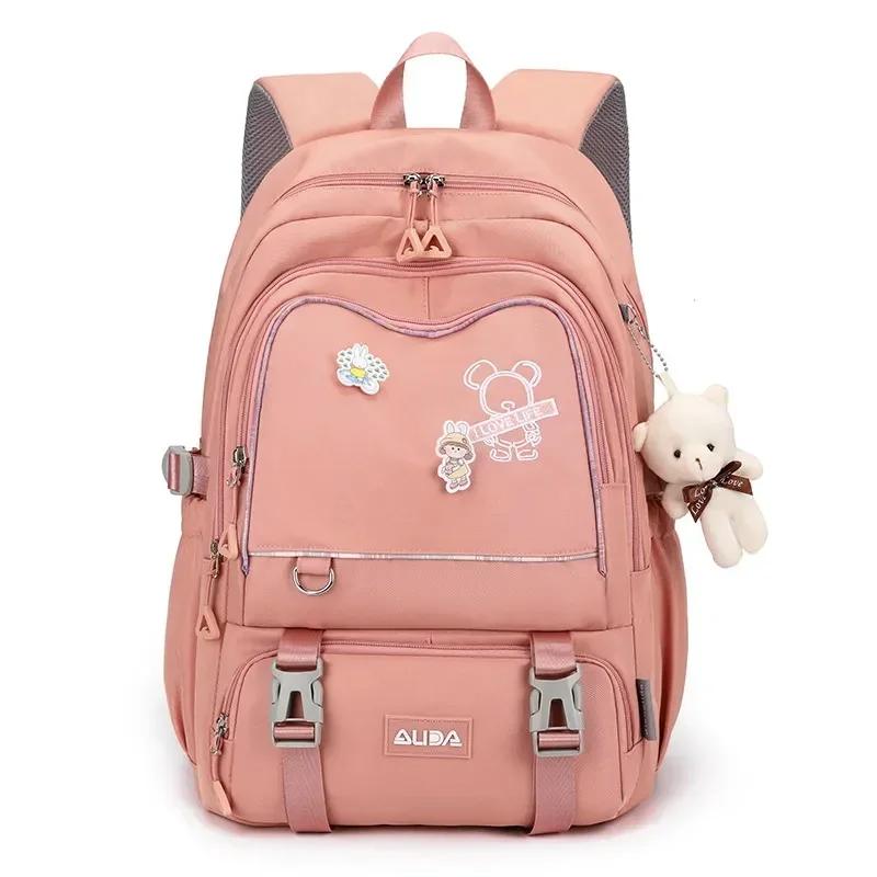 School Backpack Trend Large Schoolbag Kawaii Primary School Bag Kids Girl's Book Bag Waterproof Laptop Travel Back Pack