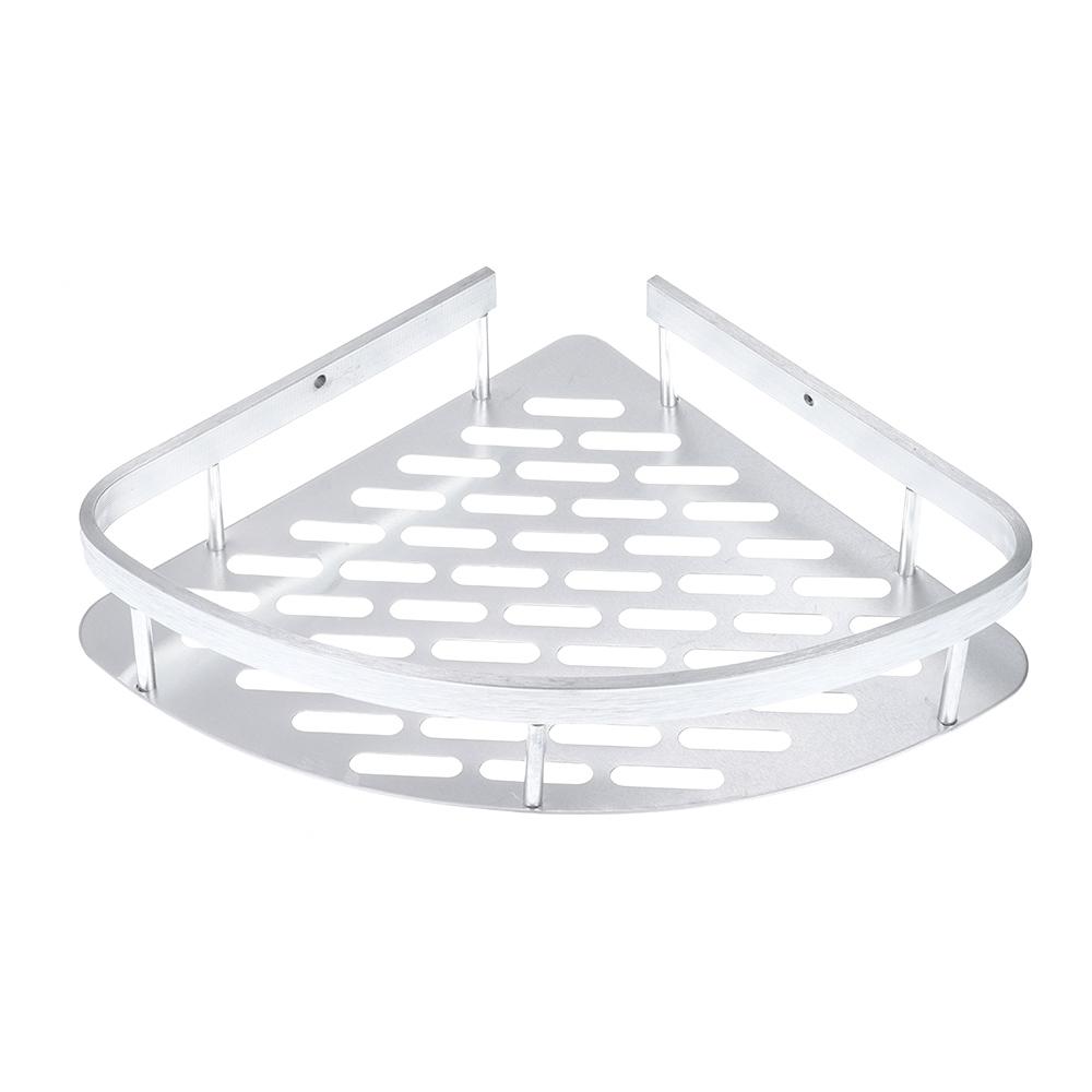 Aluminum Shower Storage Rack Holder No Drill Corner Shower Shelf Durable Bathroom Shelves  Kitchen