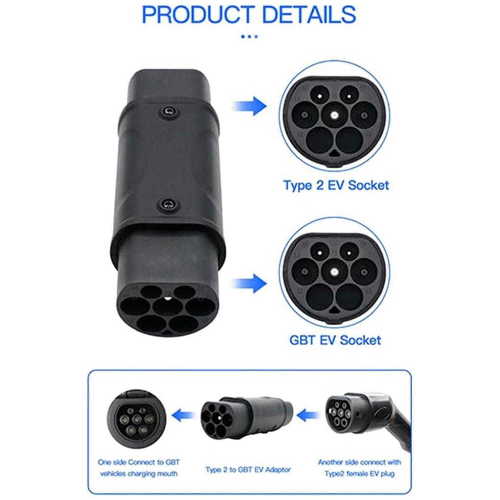 Type 2 To GBT EV Charger Adapter Adapter EV Charger Durable Versatile Convenient