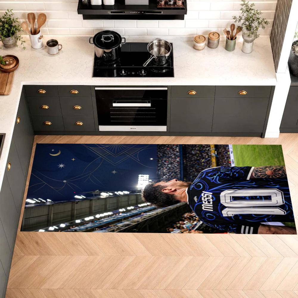Messi Kitchen Mats Durable Bathroom Pads Comfortable Rugs Carpets For Kitchen Home Office Sink Laundry Room Bathroom Decor