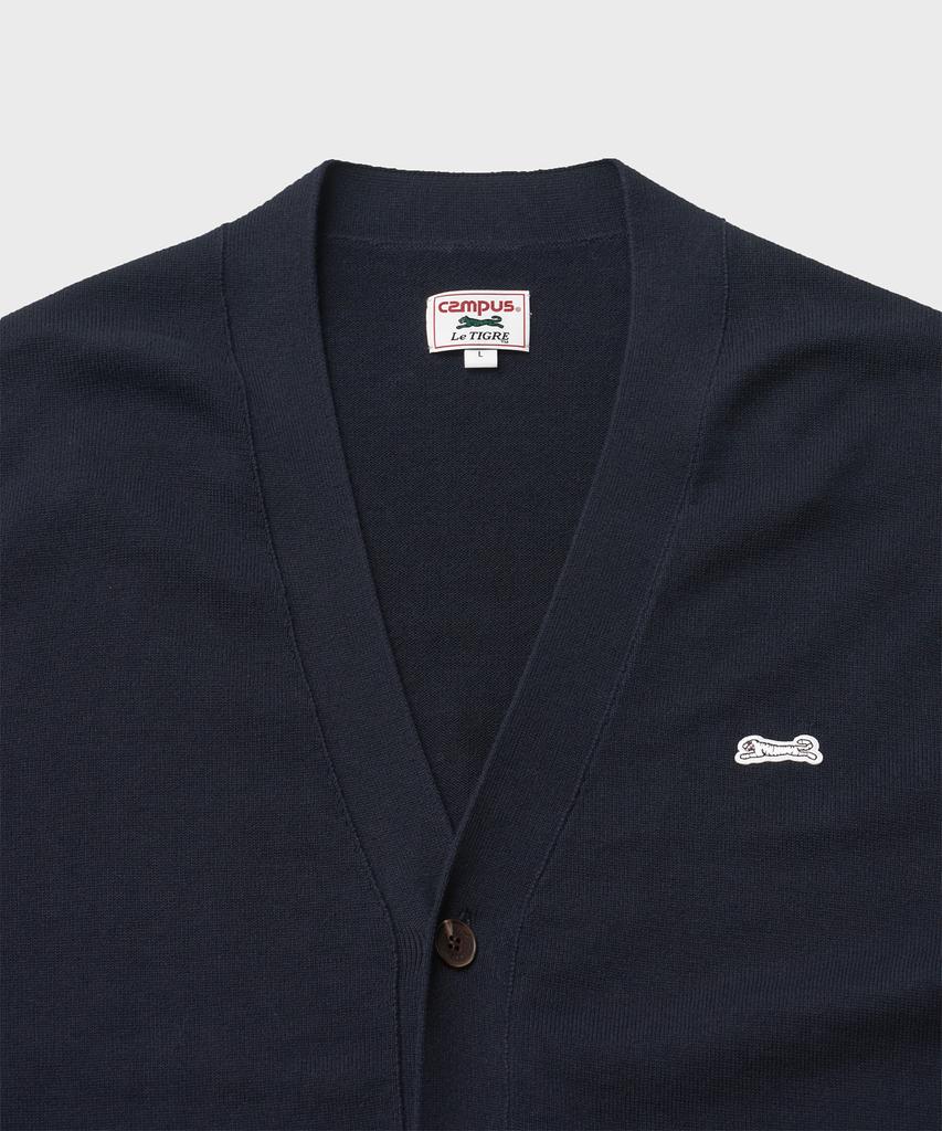 Le Tigre Classic V-Neck Cardigan (Navy)