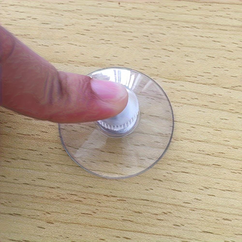 6Pack Transparent PVC Suction Hooks Heavy Duty Adhesive Wall Hangers Reusable Hanging Solution for Glass Mirrors Bathroom Kitchen