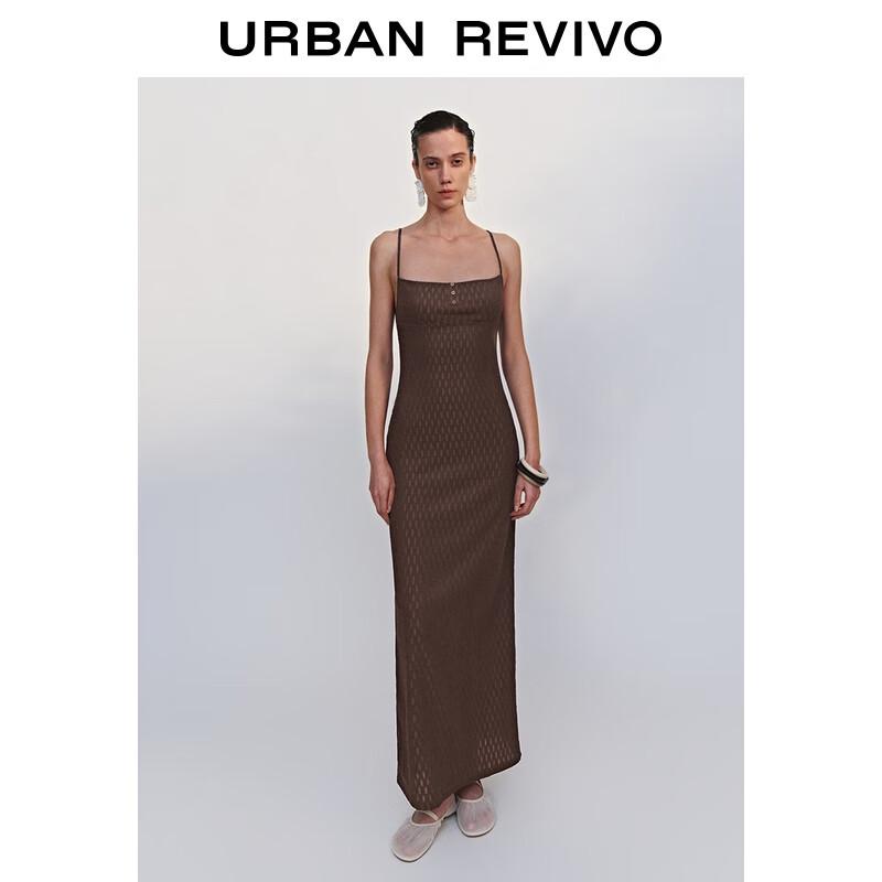 

UR 2025 Autumn Textured Back Slit Camisole Dress M