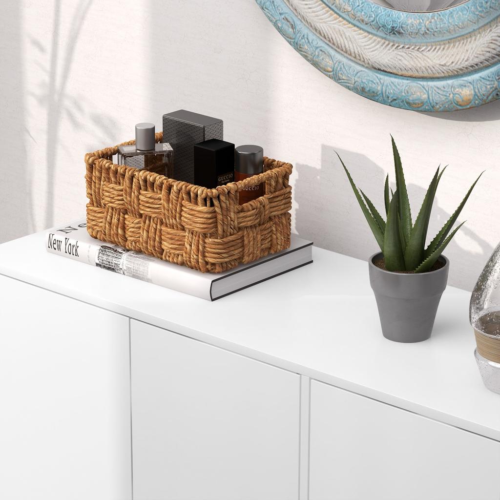 Modern Sideboard with 2 Cabinets with 3 Shelves in Wood, 107x40x80 cm, White