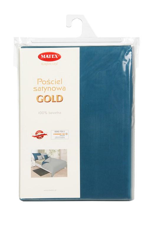 Double-sided satin bedding 160x200 + 2x70x80 sea/gray matex