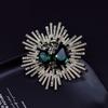 1Pc Vintage Oversized Brooch: European-American Style, Elegant Retro Corsage for Coats and Suits