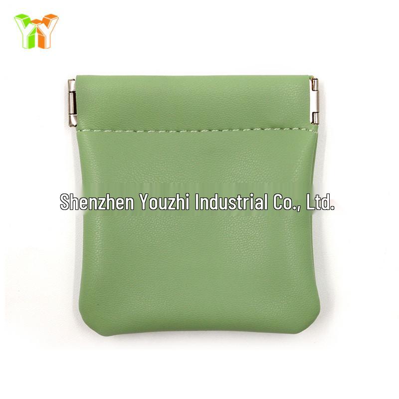 

In-Stock Unisex Leather Short Wallet: Key Holder, Coin Purse, Earphone & Card Organizer светло-зеленый