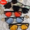 UV Protection Lightweight Comfortable Durable High Quality Retro Trendy Square Shaped Oval Shaped Male Female Sun Glasses