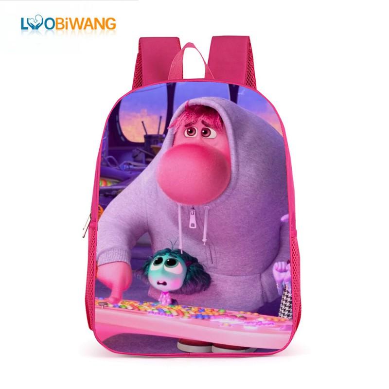 Inside Out 2 Kids School Backpack 17 Inch Oxford Fabric Bag Girls Boys Lightweight Anti-Theft Comfortable Student