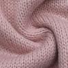 Autumn 2026 Pink Color Block V-neck Pullover: French Relaxed Fit, Hollow Design, Long Sleeve Sweater.