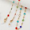 Colorful Random Rhinestone Decoration Glasses Chians For Women Stylish Mask Face Covering Eyewear Retainer