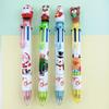 Festive Six-Color Christmas Tree & Reindeer Ballpoint Pen
