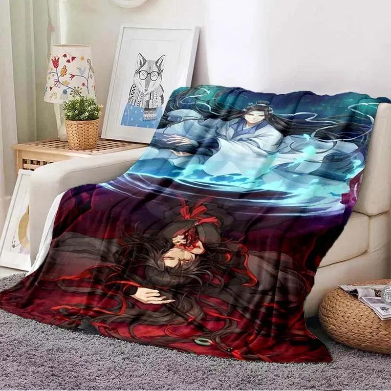 The Untamed ChenQingLing Throw Blanket Print Warm Flannel XiaoZhan WangYibo Mo Dao Zu Shi Blankets for Fans Sofa Bed blankets