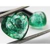 Natural Emerald Colombian Green Heart Cut 20+ Ct Pair Fabulous Loose Gemstone