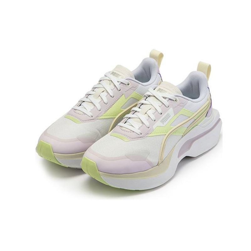 Puma Kosmo Rider Pastel Wns Women Low-top Textile Casual Shoes White Yellow Pink 384044-02
