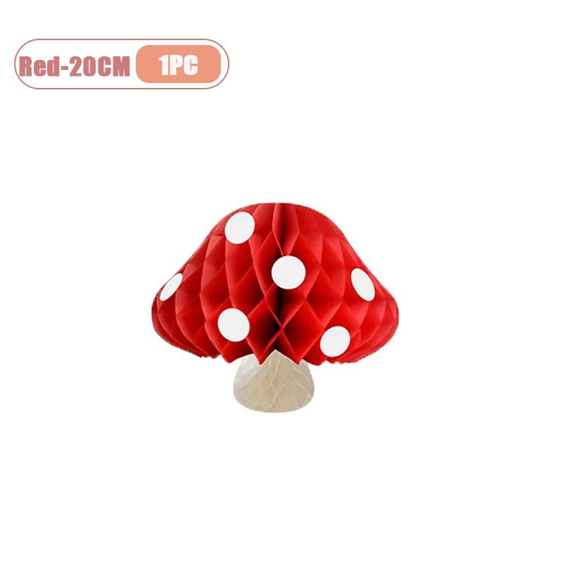 

Mushroom Honeycomb Ball Ornament for Party Wedding Decor Easter and Christmas Decoration Nursery and Festive Scene Hangable