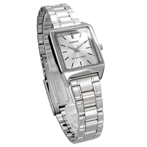 Casio Casio Standard Levné hodinky Casio Dámské Analogové Nerezová ocel Stříbrná LTP-V007D-7E