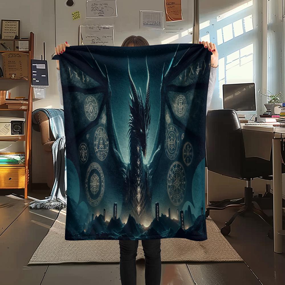 1 Pezzo Coperta in Flanella con Stampa Cartone Animato, Alta Qualità Confortevole per Tutte le Stagioni, Decorazione per la Casa, Calore e Comfort, Perfetta per Regalo di Natale Compleanno