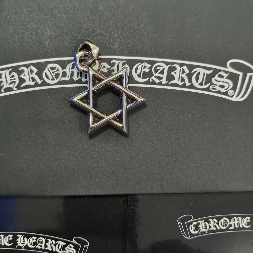 CH Kroko Pendant Collection: Trendy Thai Silver S925 Accessories for Men & Women - Retro Cross, Sword, Hexagram, Bullet Designs