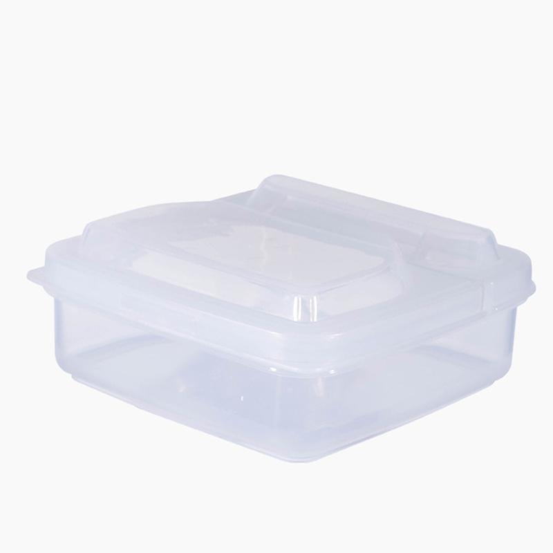 

Flip-top Butter Block Cheese Storage Box Portable Refrigerator Fruit Vegetable Fresh-keeping Box Transparent Cheese Container