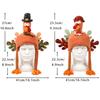 1 Stück neue Thanksgiving-Dekorationen Truthahn-Hut Europäischer und Amerikanischer Halloween-Hähnchenschenkel-Hut offenes Gitter-Modellierung Cartoon-Hut mit langen Beinen