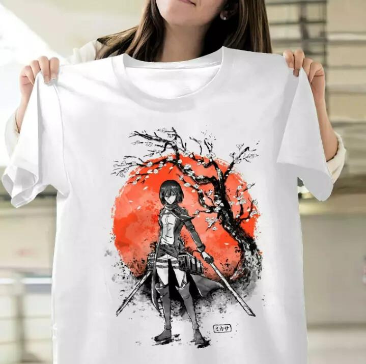 Mikasa Ackerman Attack On Titan T Shirt hot summer H1605_06 Unisex T-Shirt XXXXL