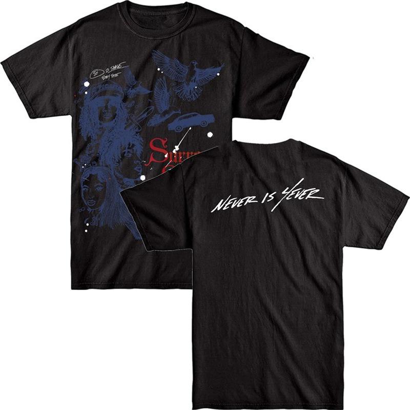 

Singer T-shirt Versize American JID Simple Retro O High Street Summer Short-sleeved Classic Vintage Rap PureCotton Short-sleeved 4XL