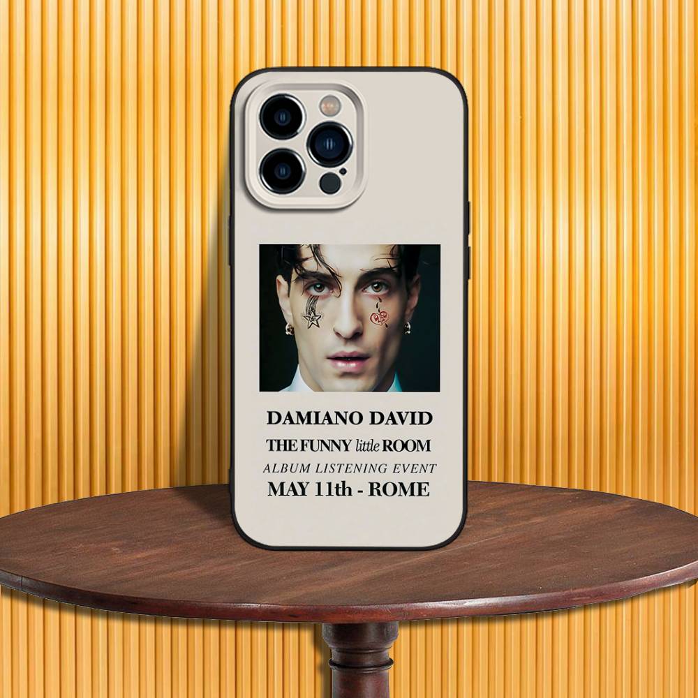 

D-Damiano D-David Singer Phone Case For iPhone 16,15,14,13,12,11,Pro,Max,Plus,X,XS,SE4,E,Mini,Soft Black Case iPhone13mini