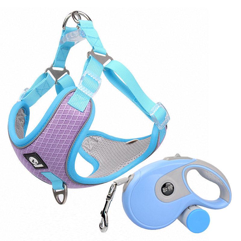 Adjustable Reflective Shiba Inu & Corgi Harness: Anti-Pull Leash Vest for Medium to Large Dogs
